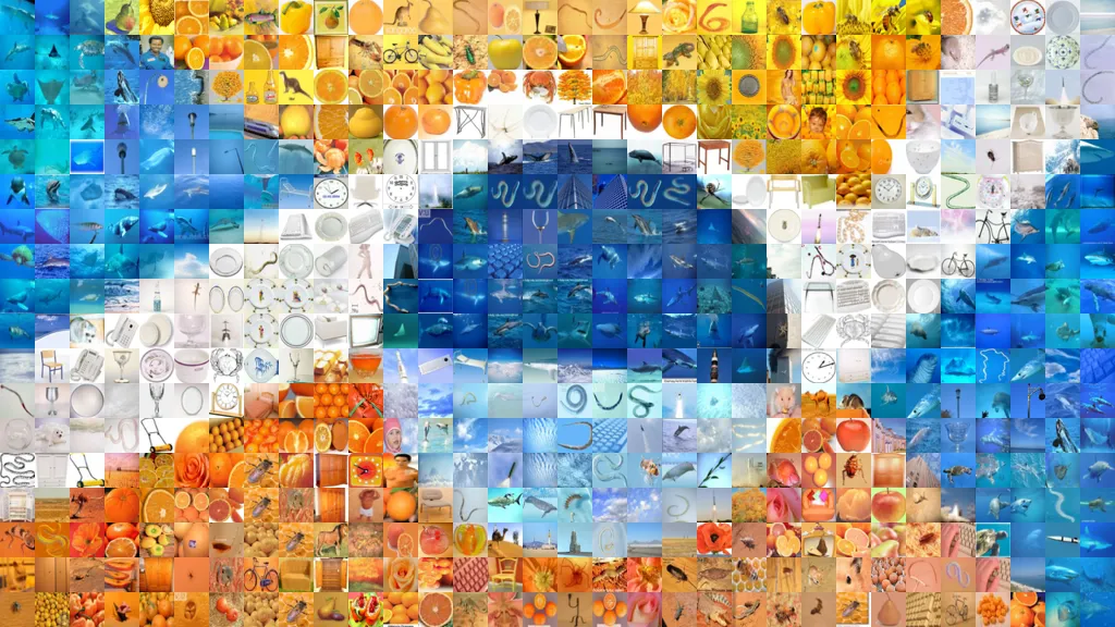 The photo mosaic corresponding to the target image.