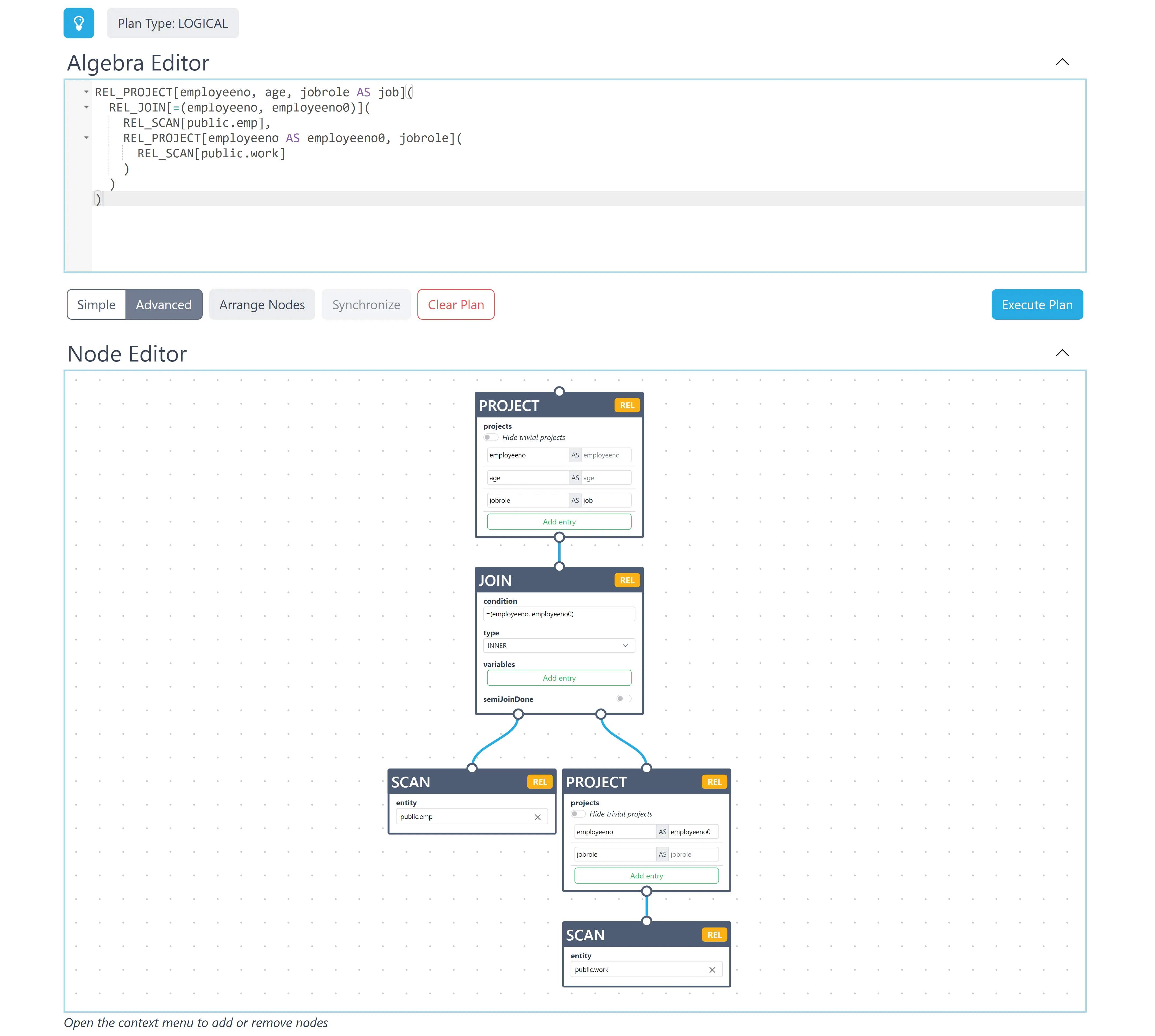 PolyAlgebra Editor Screenshot.