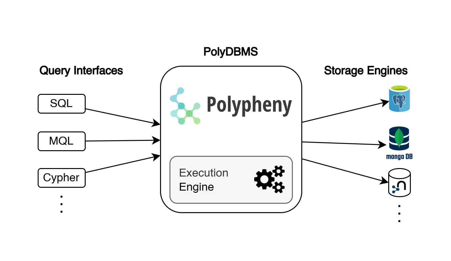 PolyDBMS architecture.